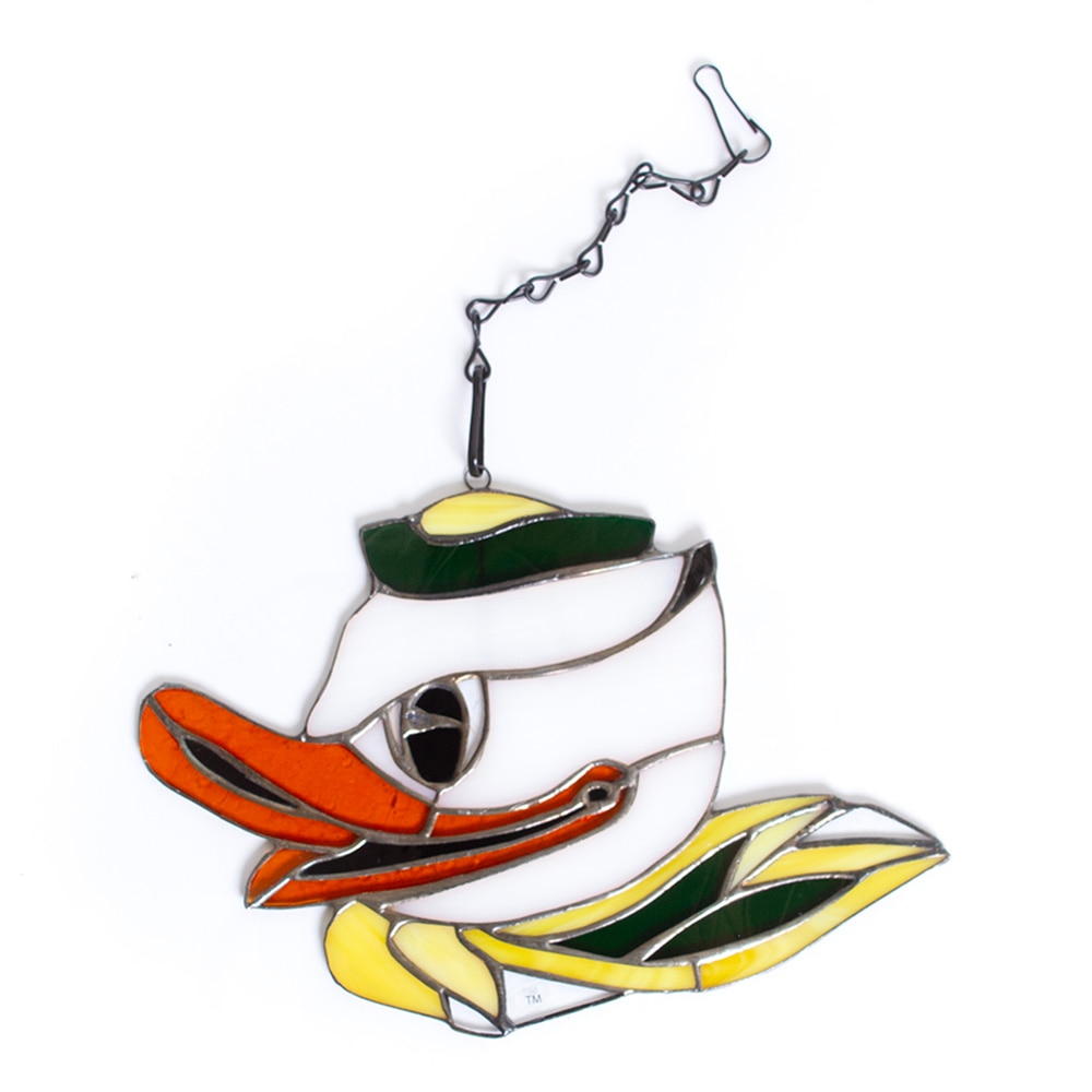 Ducks Spirit, Green, Wall Art & Clocks, Glass, Home & Auto, 9.5"x6", The Duck Store, Stained Glass, Sign, 741727